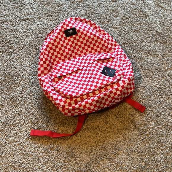 Vans Red Checkered Book bag see pics for measurements - Picture 3 of 11